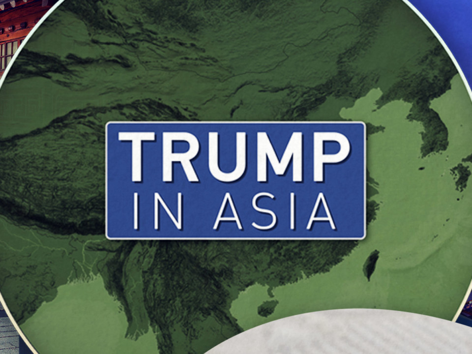 Trump in Asia | CGTN Interactive Map. An interactive journey to show the stops on U.S. President Donald Trump to Asia. 