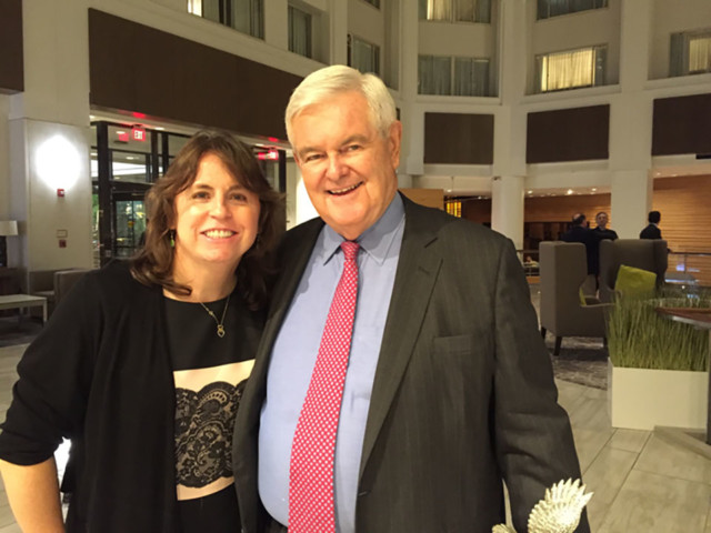 Jennifer Williams with Newt Gingrich