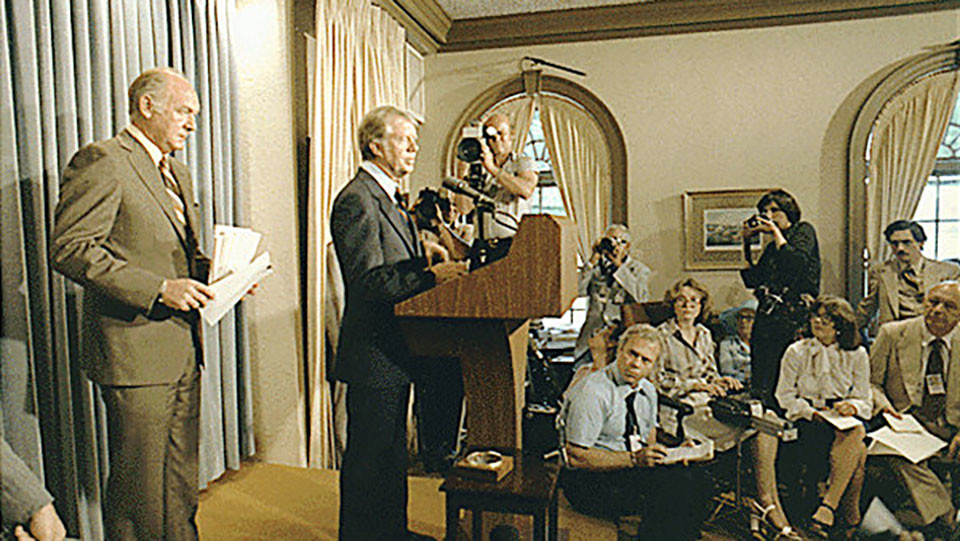 Then And Now How The White House Press Briefing Room Has
