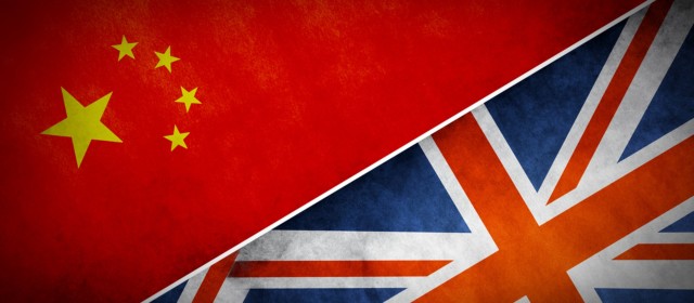 CHINA UK FLAGS