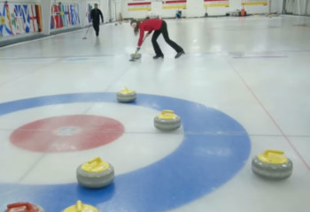 Olympic sport of curling combines fitness and finesse