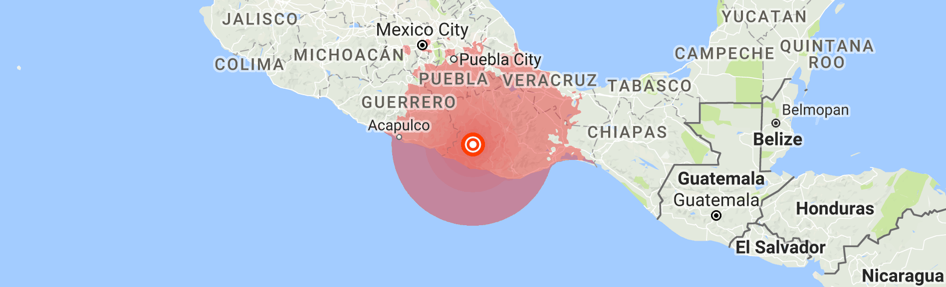 Earthquake shaking south and central Mexico, preliminary magnitude of 7.2