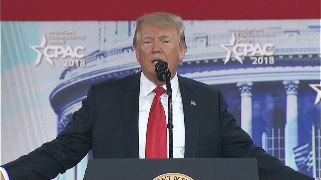 Trump addresses supporters at Conservative Political Action Conference