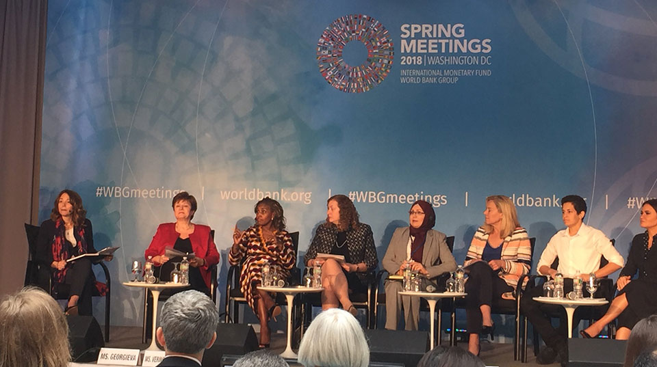 Empowering women entrepreneurs as a vehicle for peace discussed at IMF