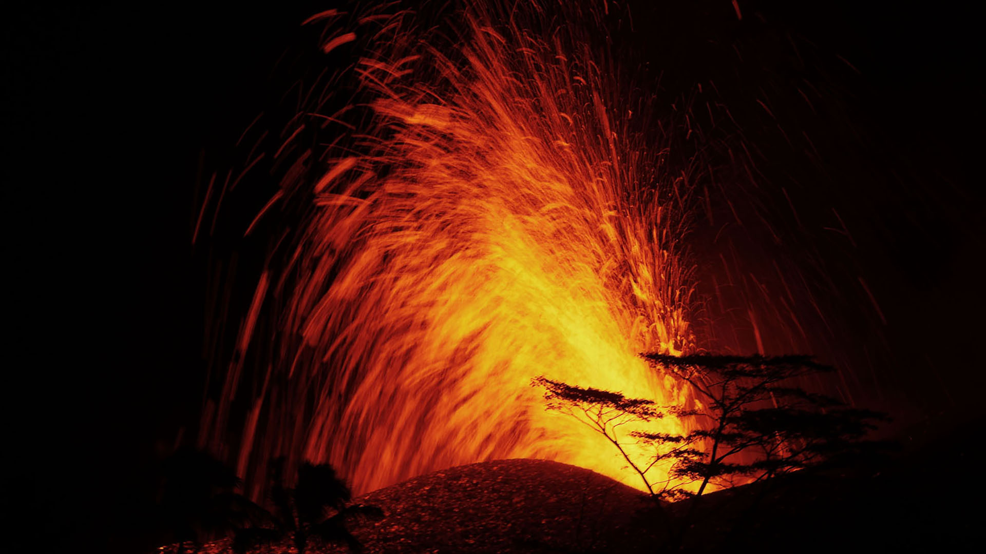 Вулкан Килауэа. Лава зон 1 на Гавайях. Фонтан ЛАВЫ. Хелья вулка. Сгорит ли солнце