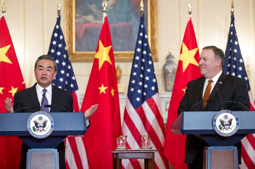 China's Wang Yi meets US Secretary of State Pompeo in Washington