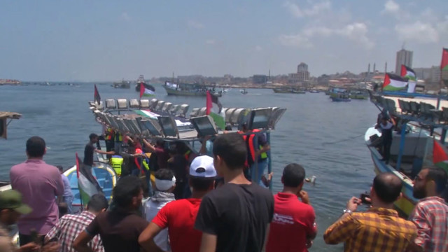 Palestinian flotilla intercepted by Israeli naval forces