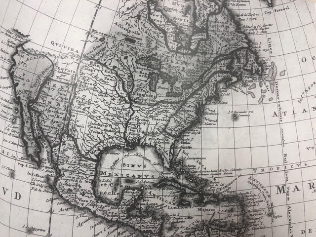 Old Mexico map