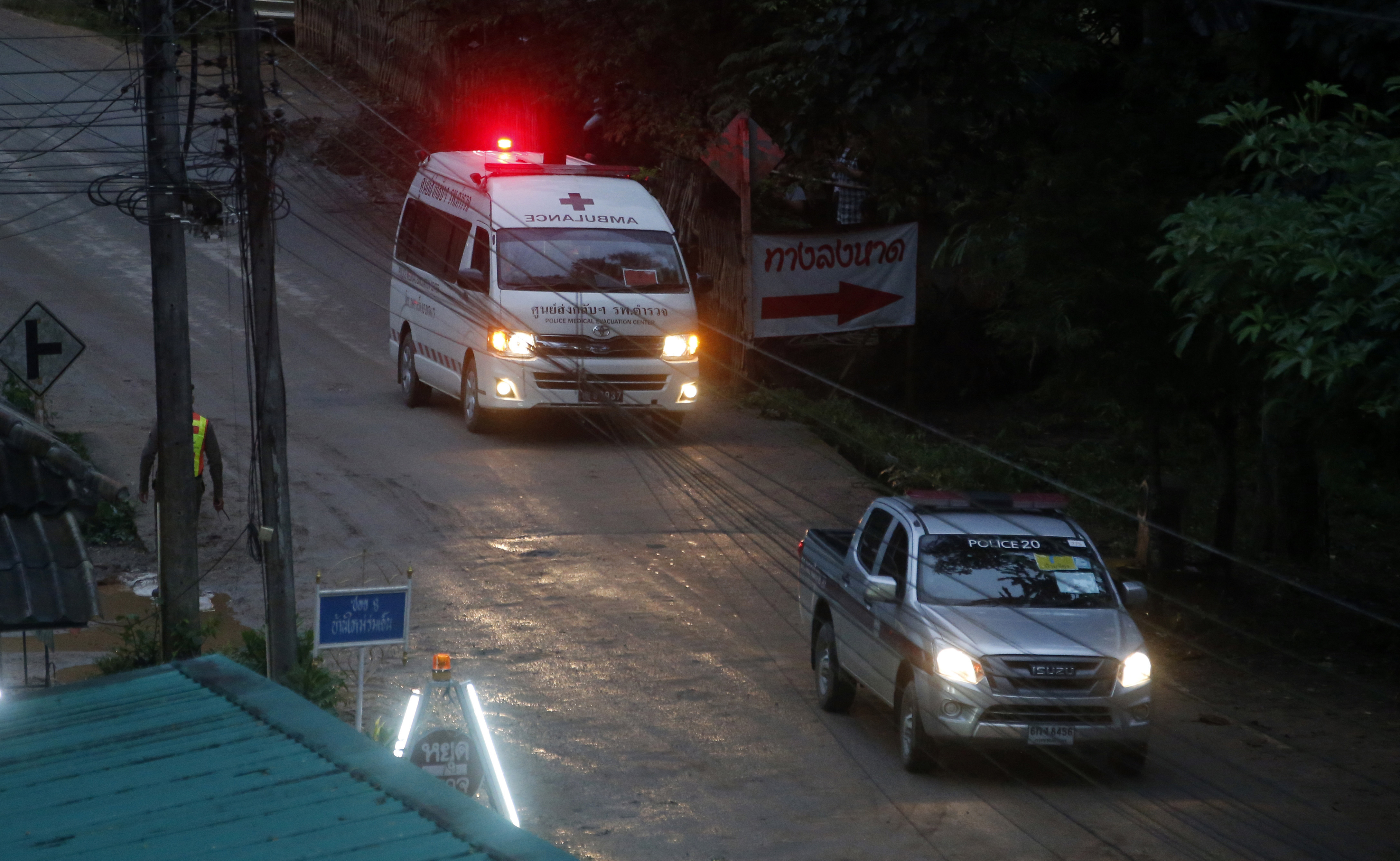The Latest: Thai soccer team saved from flooded cave