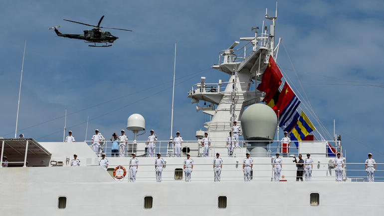 China's hospital ship on goodwill visit to Venezuela
