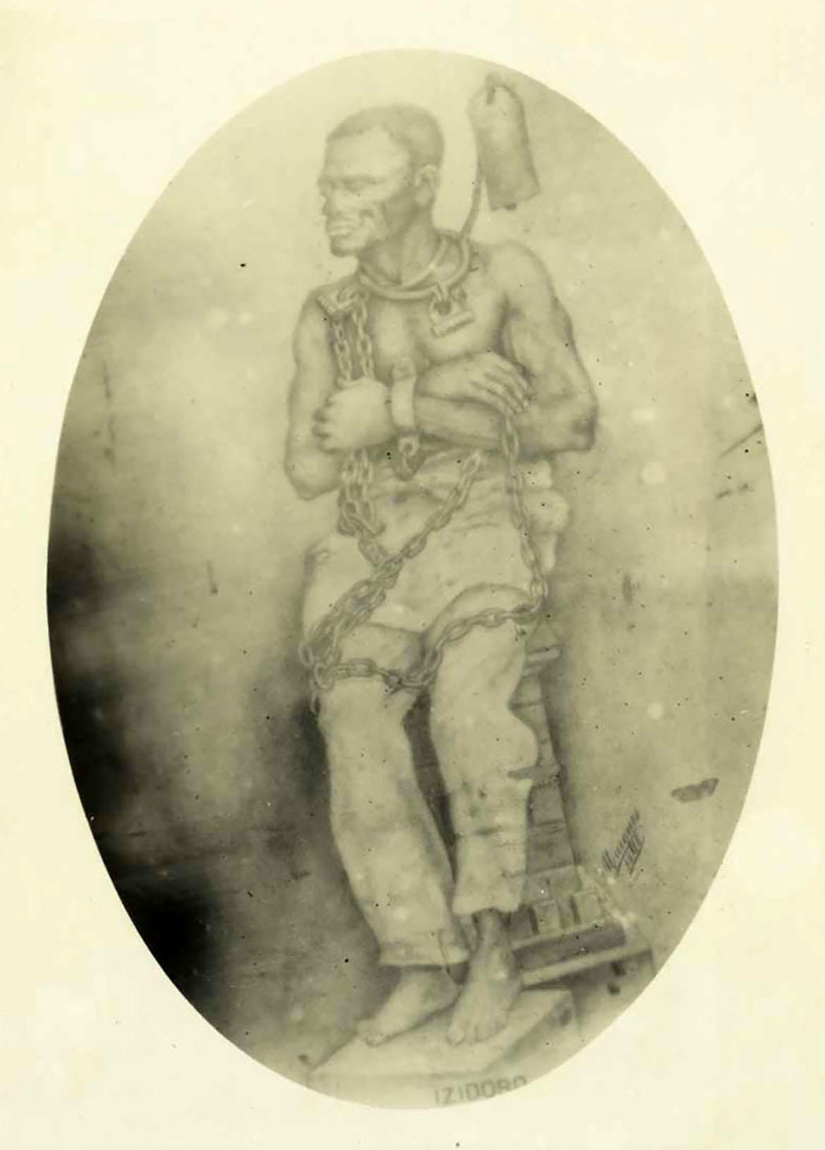 Drawing of Brazilian slave
