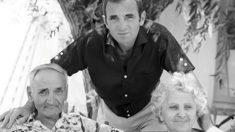 Aznavour and his parents