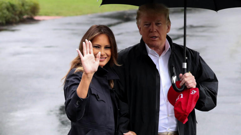 U.S. President Trump departs for travel to tour Florida hurricane damage from the White House in Washington