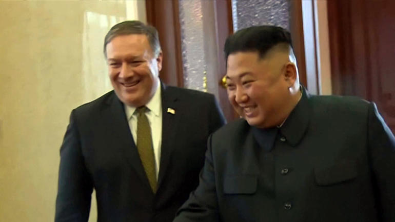 Pompeo cites progress made with Kim Jong Un on trip