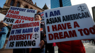 Supporters attend the "Rally for the American Dream - Equal Education Rights for All" in Boston