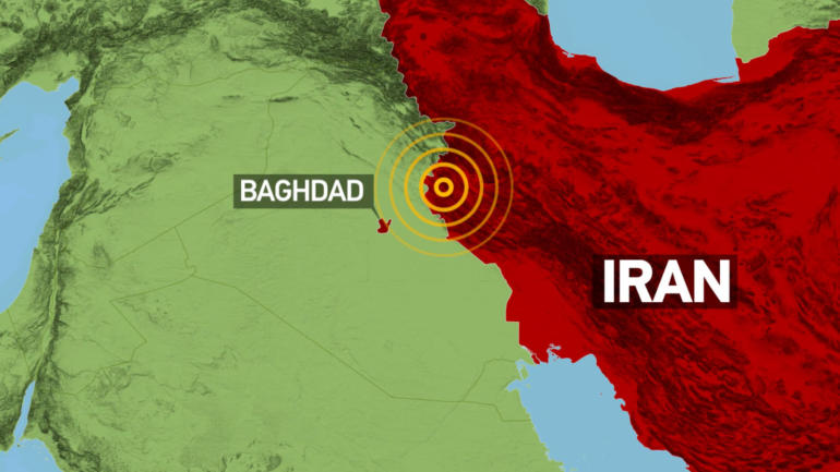 IRAN EARTHQUAKE MAP