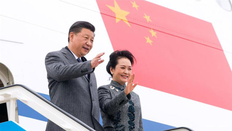 Chinese President Xi Jinping in Lisbon on two-day state visit