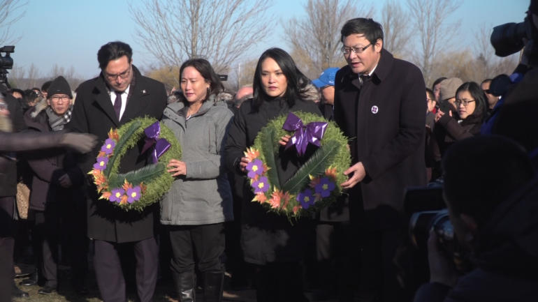 Toronto unveils first overseas monument to commemorate the Nanjing Massacre of 1937