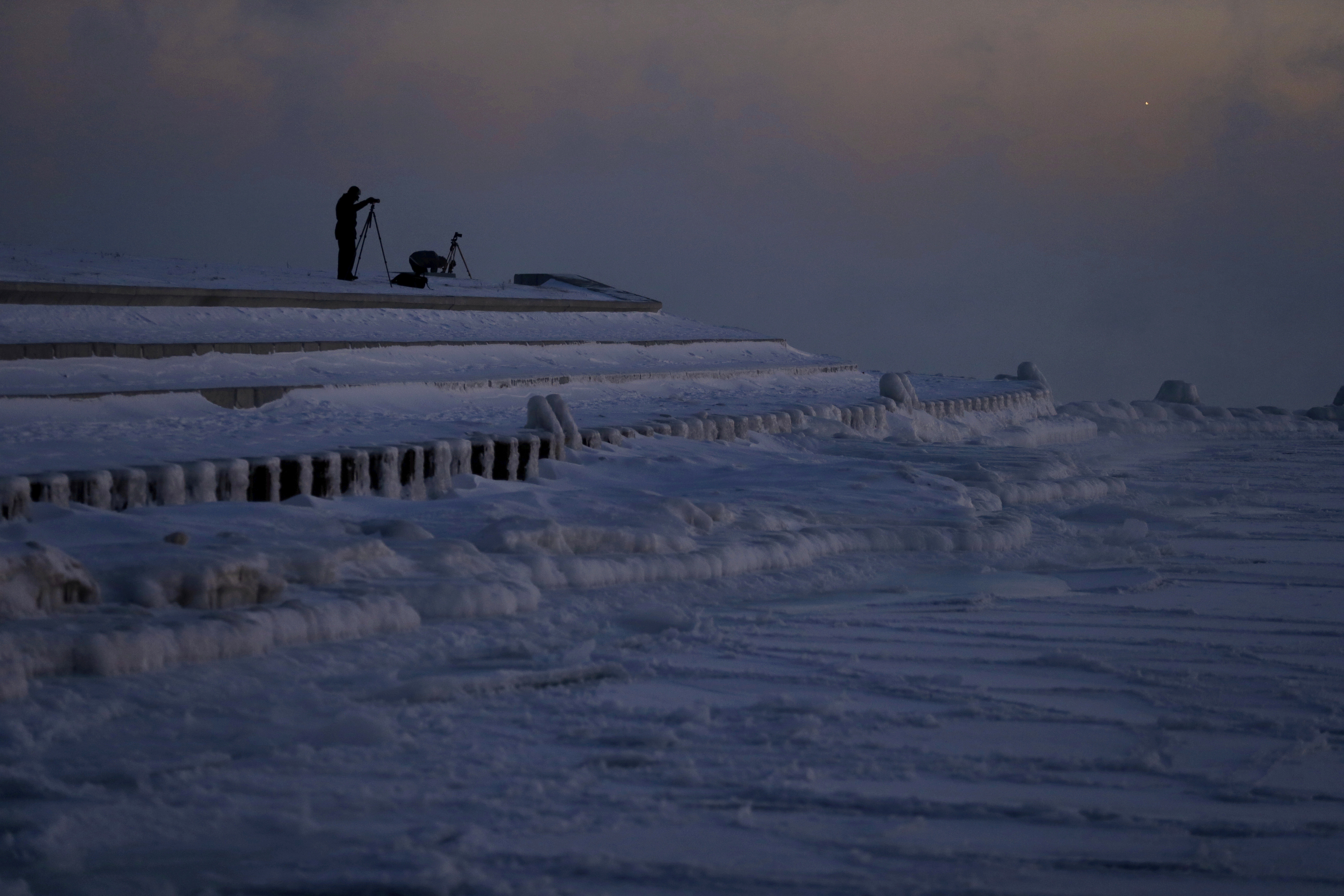 Deep frozen. There are some places in the World with freezing weather.