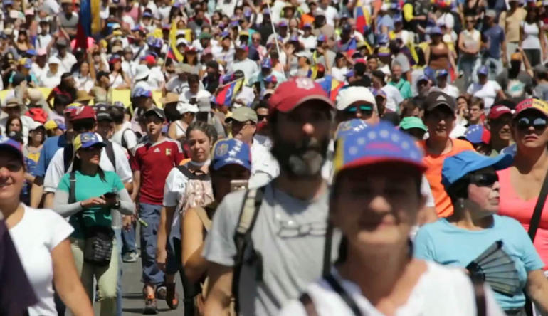 Global demonstrations increase pressure in Venezuela's political crisis