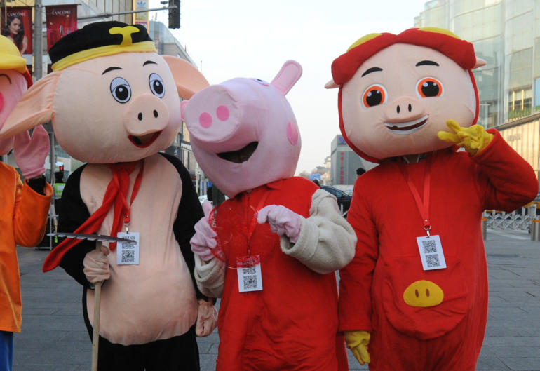Five famous pigs in China