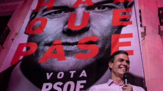 Spain's Socialist Party wins general election, falls short of majority Parliament