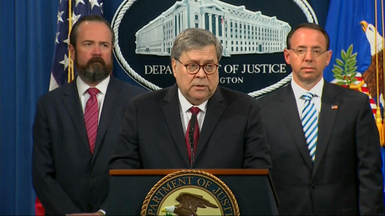 Mueller report released by US Attorney General William Barr