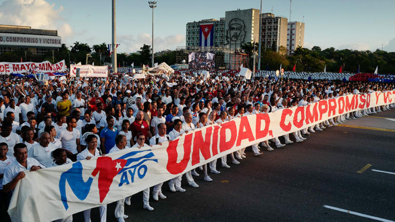Cubans mark May Day with parades across island