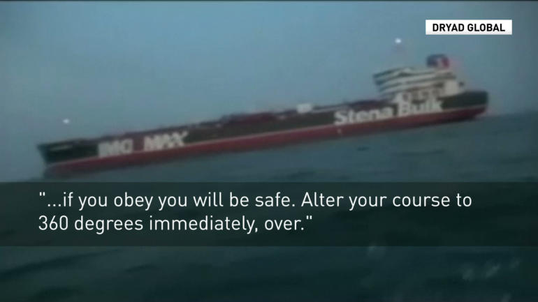 Audio released of Iran's seizure of a British-flagged oil tanker