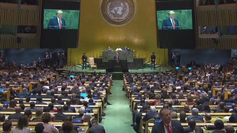 At UN, Trump attacks globalism, urges pressure on Iran