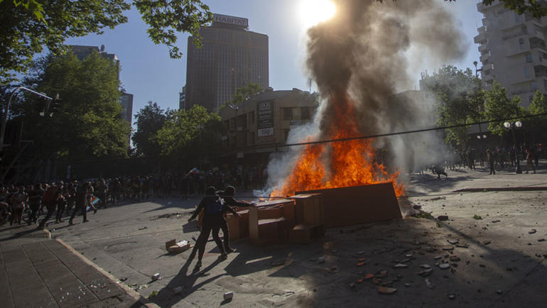 Chile’s protesters call for a new constitution