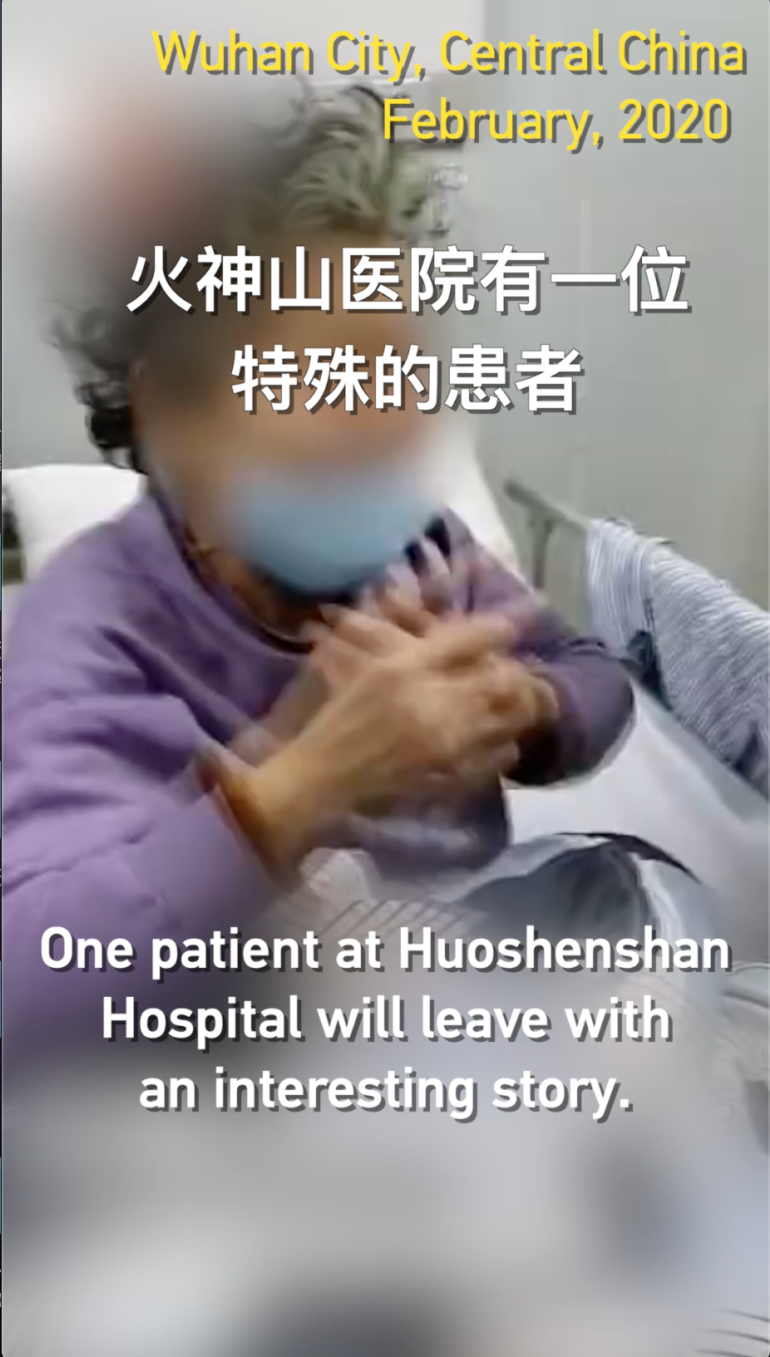 Hospital staff in Wuhan use sign language to care for COVID-19 patient