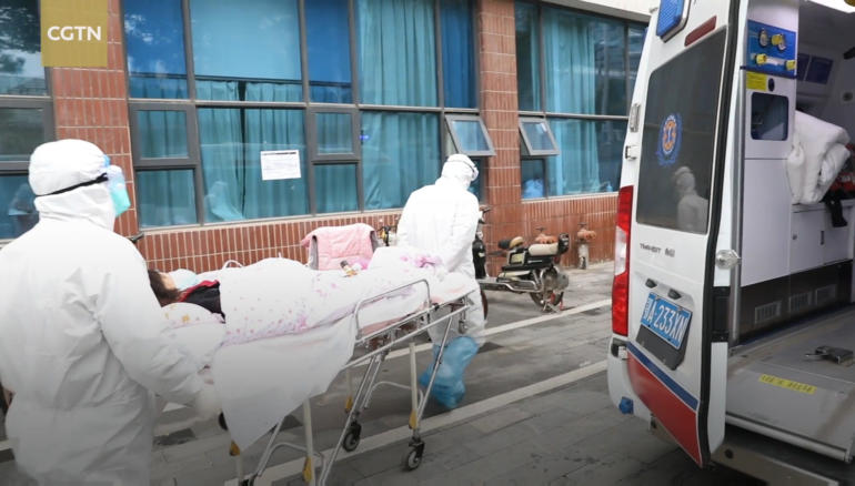 A day with Wuhan emergency medical workers: Risky challenges