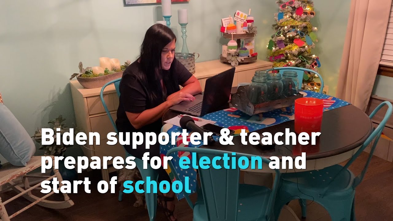 Teacher that supports Biden prepares for school and election