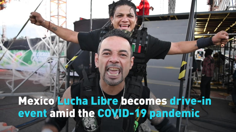 Mexico Lucha Libre becomes drive-in event amid the COVID-19 pandemic