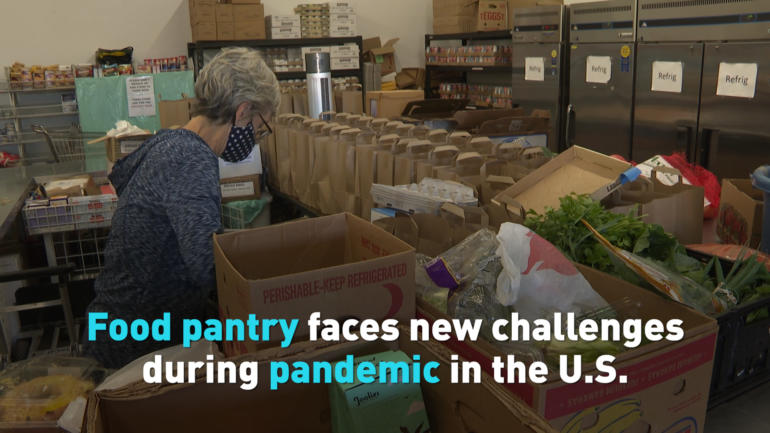 Food pantry faces new challenges during pandemic in the U.S.