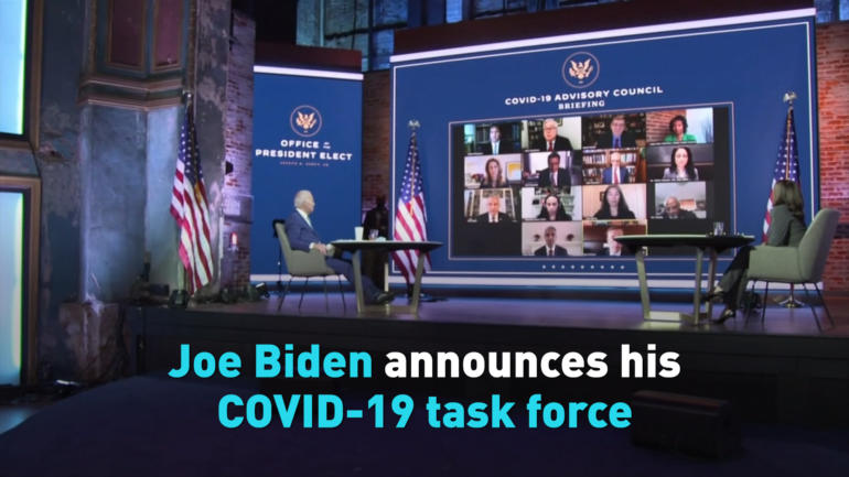 Joe Biden announces his COVID-19 task force