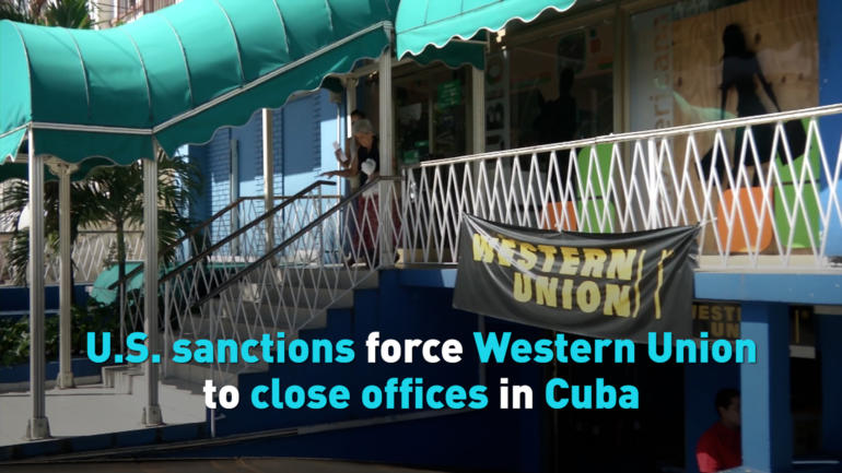 U.S. sanctions force Western Union to close offices in Cuba