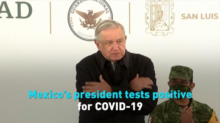Mexico’s president tests positive for COVID-19