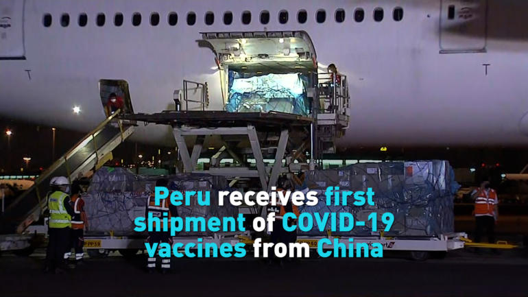 Peru receives first shipment of COVID-19 vaccines from China