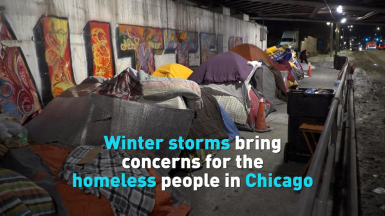 Winter storms bring concerns for the homeless people in Chicago