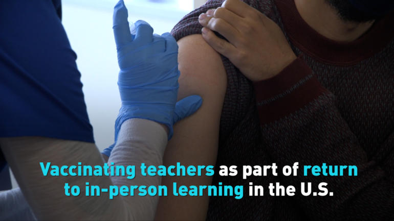 Vaccinating teachers as part of return to in-person learning in the U.S.