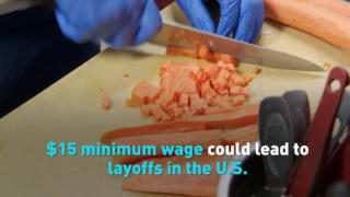 $15 minimum wage could lead to layoffs in the U.S.