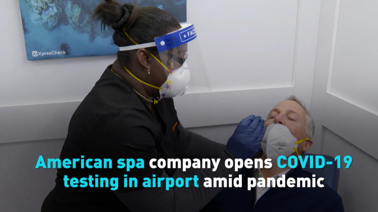 American spa company opens COVID-19 testing in airport amid pandemic