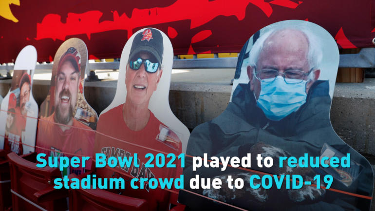 Super Bowl 2021 played to reduced stadium crowd due to COVID-19