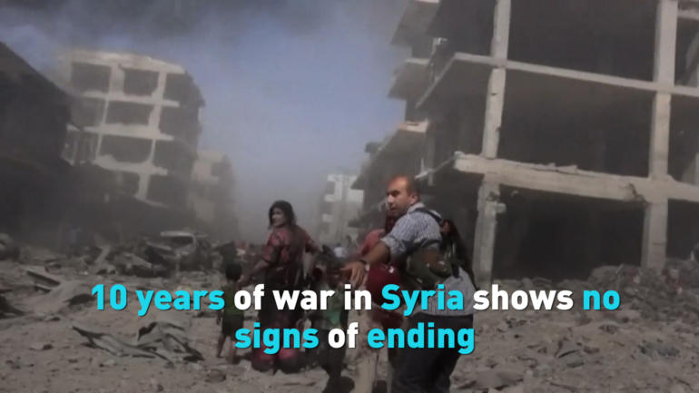 10 years of war in Syria shows no signs of ending