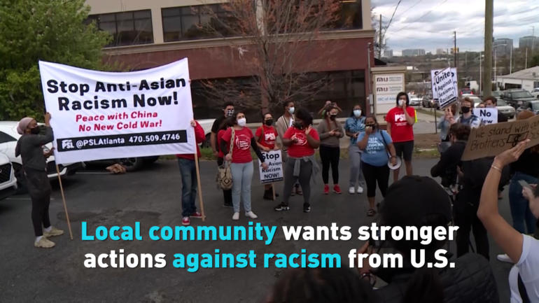 Local community wants stronger actions against racism from U.S. politicians