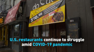 U.S. restaurants continue to struggle amid COVID-19 pandemic