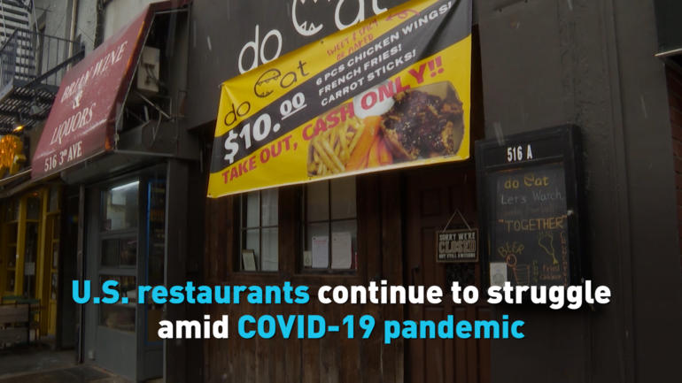 U.S. restaurants continue to struggle amid COVID-19 pandemic