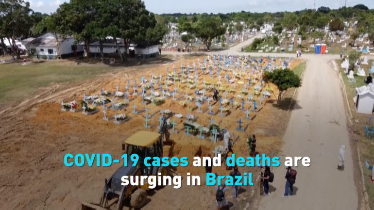 COVID-19 cases and deaths are surging in Brazil